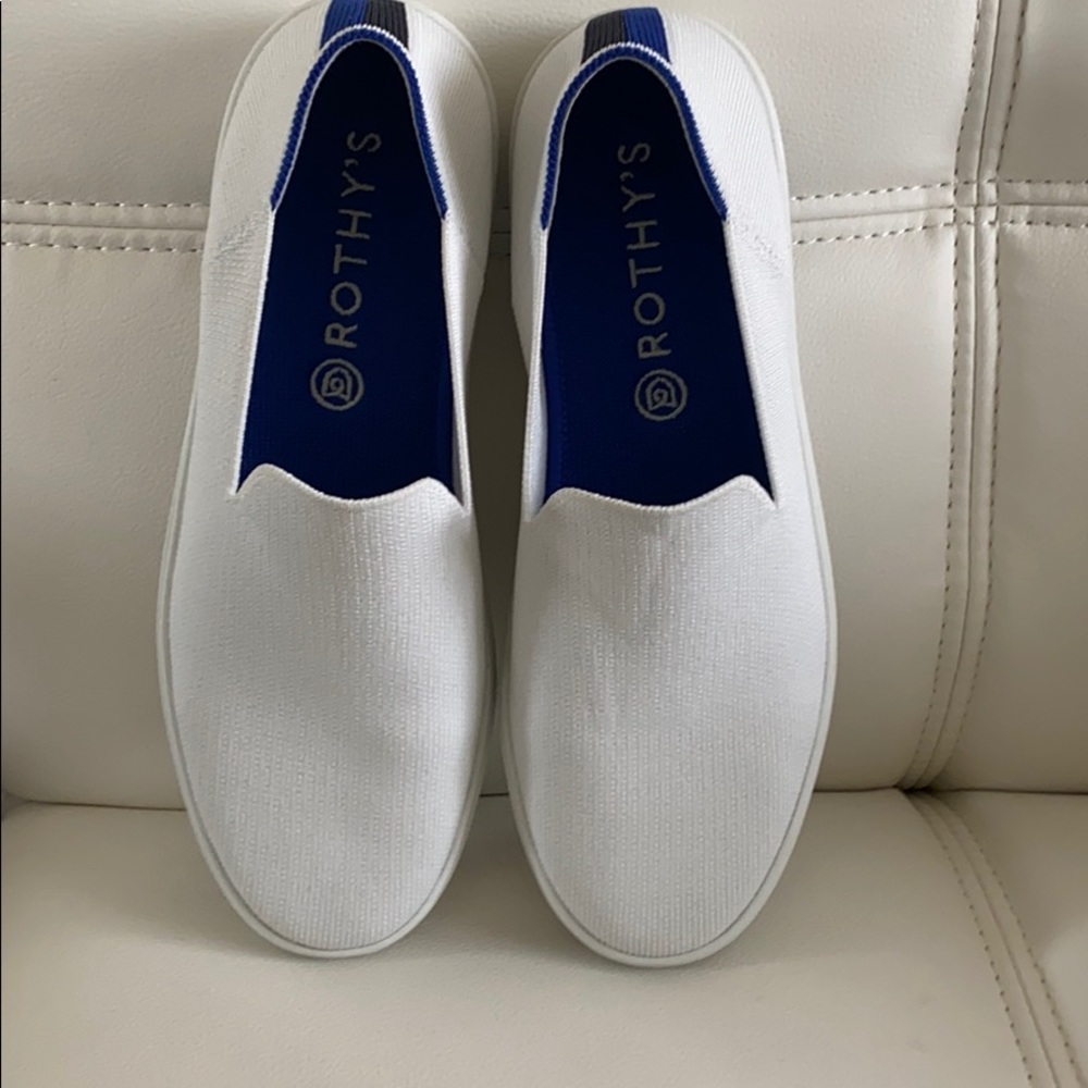 Rothy’s White Sneakers Size 8.5 EUC; worn once